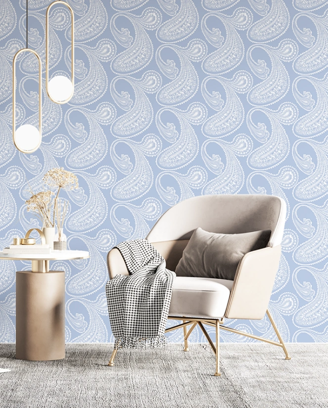 Classic pattern wallpaper perfect with modern interior space
